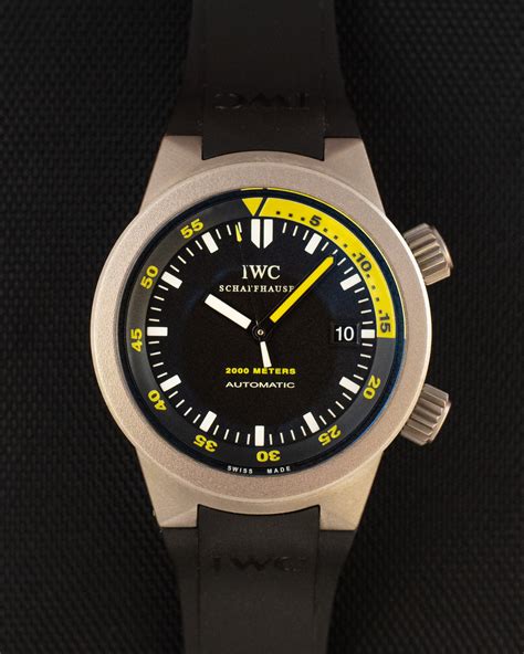 iwc aquatimer titanium price|iwc aquatimer.